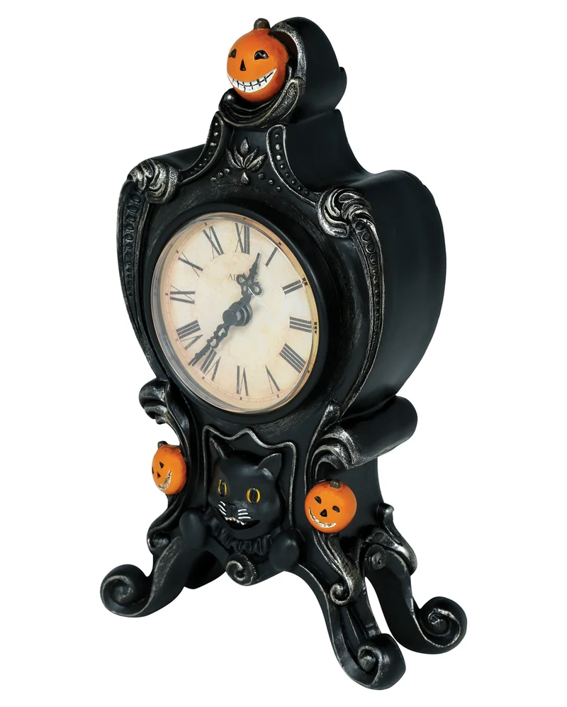 Antike Halloween Tischuhr 24x14cm