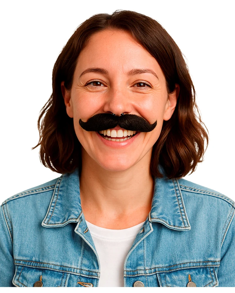 Modellierbarer Schnauzbart