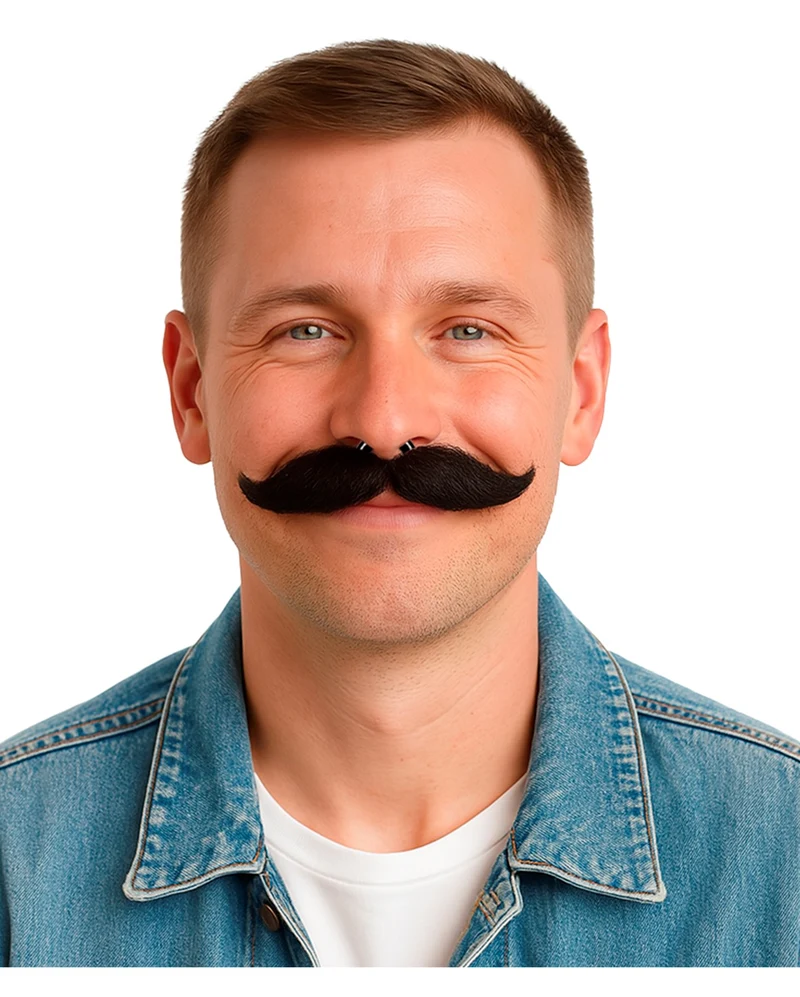 Modellierbarer Schnauzbart