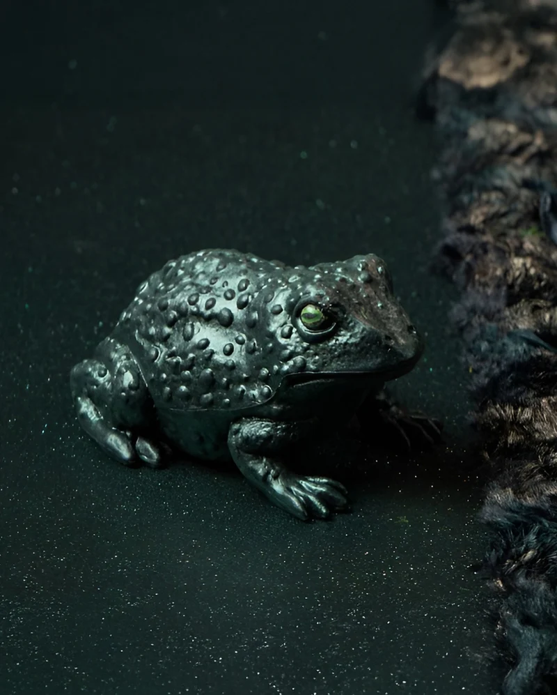 Irisierender Frosch aus Kunststoff 7,5cm