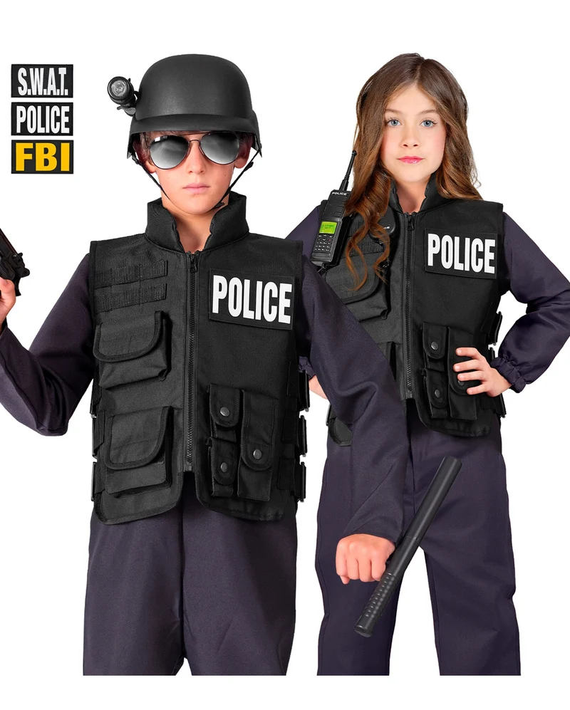 Authentische SWAT Weste Deluxe für Kinder