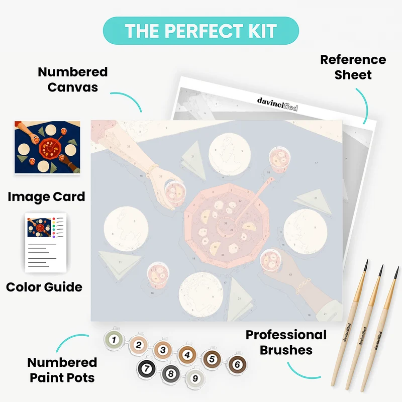 Punch Bowl Party - Paint by Numbers Kit