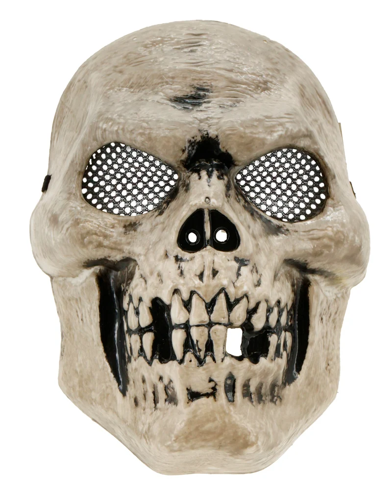 Totenschädelmaske mit versteckten Augen