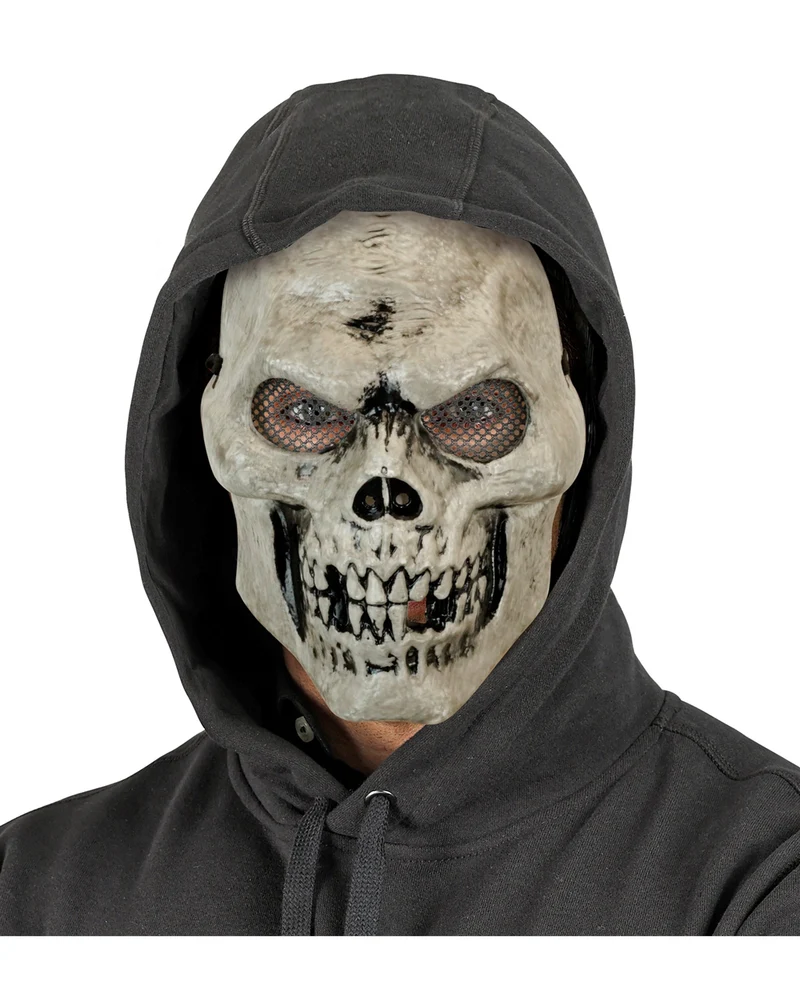 Totenschädelmaske mit versteckten Augen