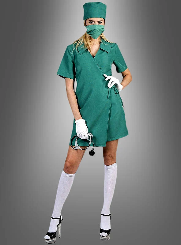 OP Schwester Kostüm Wickelkleid
