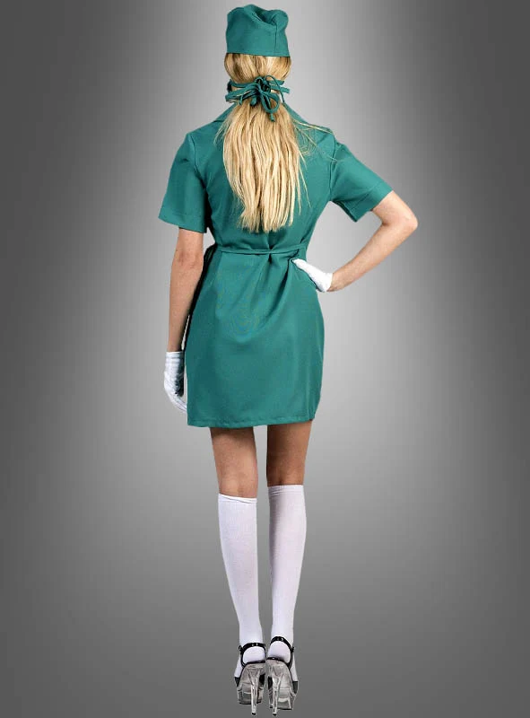 OP Schwester Kostüm Wickelkleid