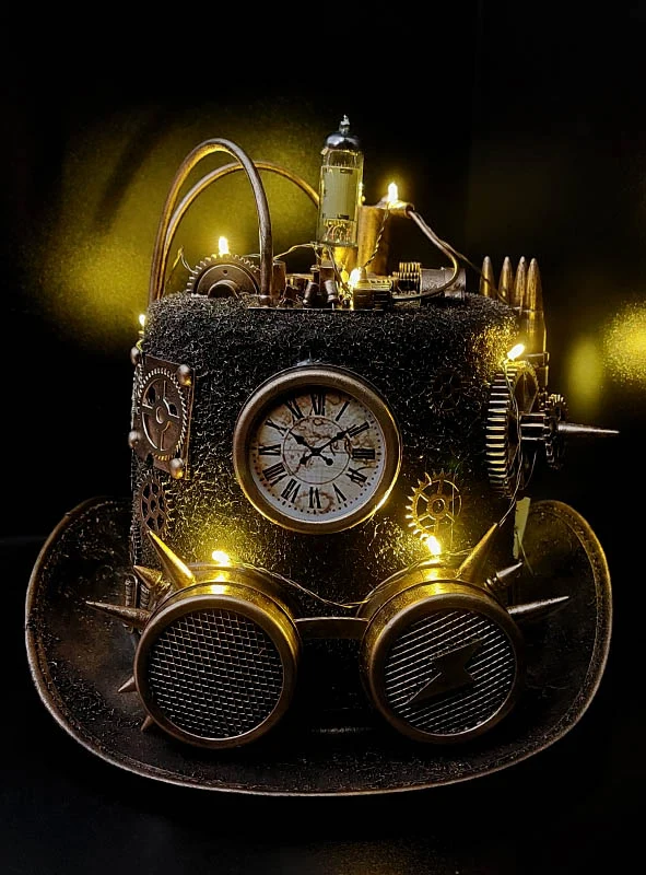 Steampunk Zylinder mit Licht