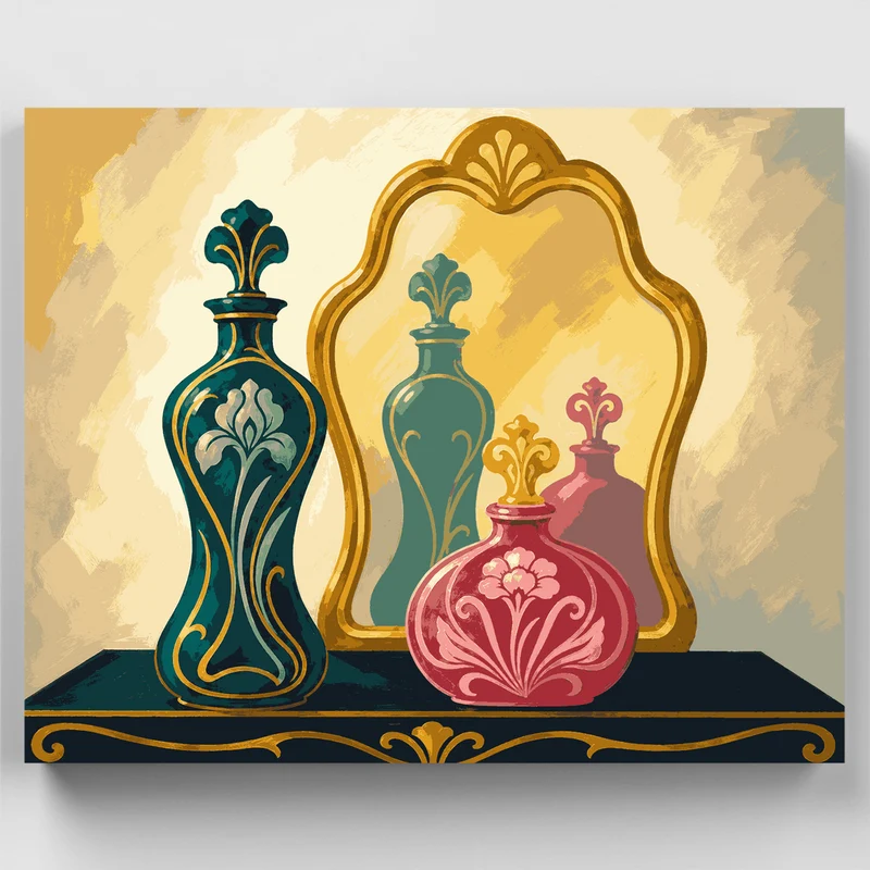 Ornate Perfume Bottles - Paint by Numbers Kit