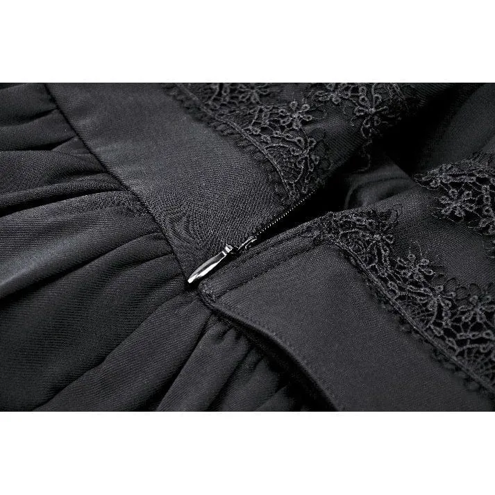 Damen-Gothic-Splice-Rock mit hoher Taille und Strumpfband