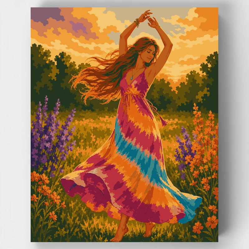 Dancing in Bloom - Paint by Numbers Kit