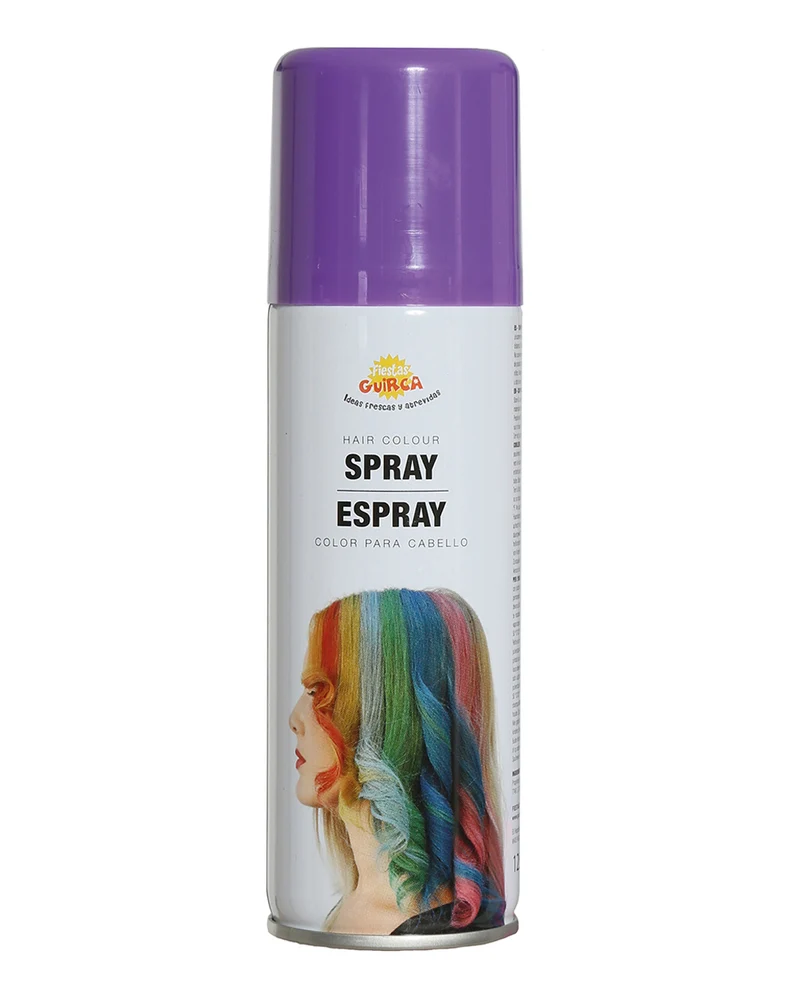 Violettes Haarspray