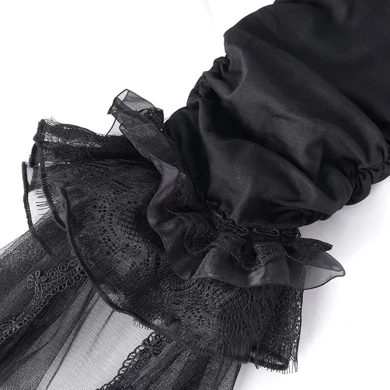 Gothic Splice Rüschen-Spitzenhose für Damen