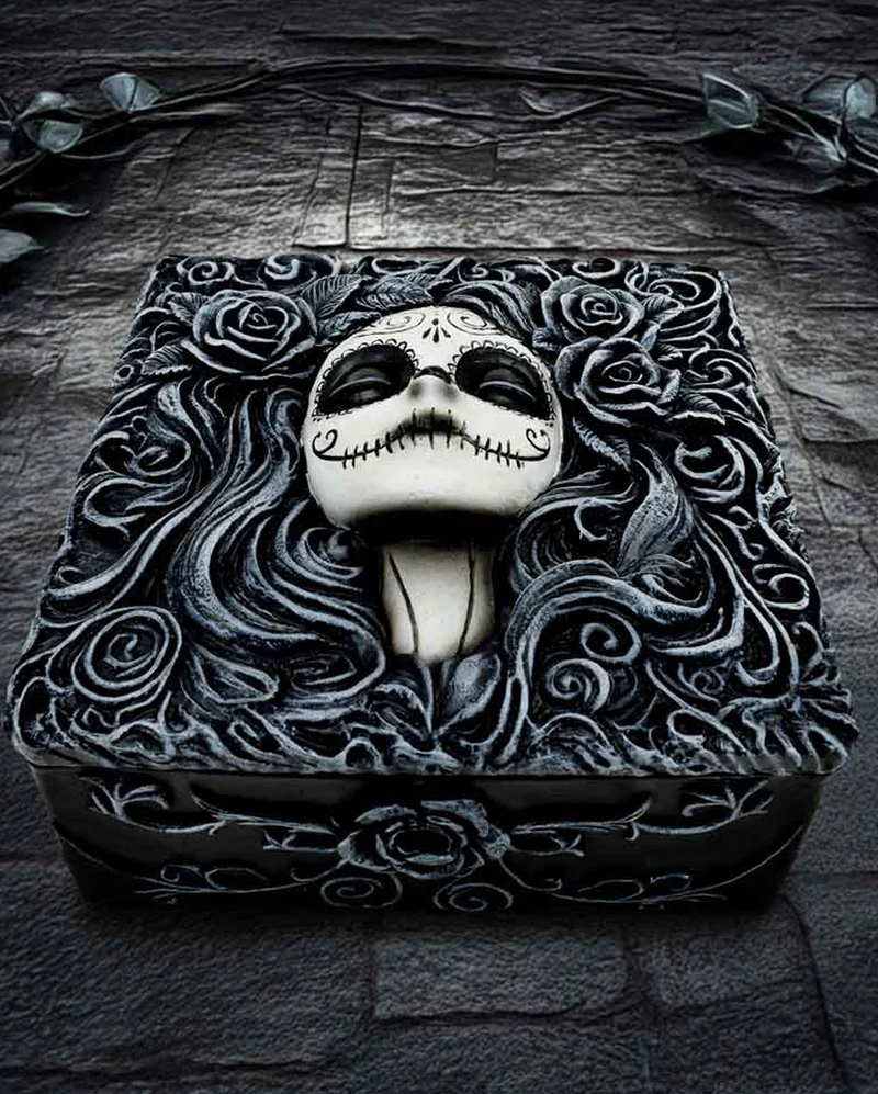 Flor de Muerte Schmuckschatulle