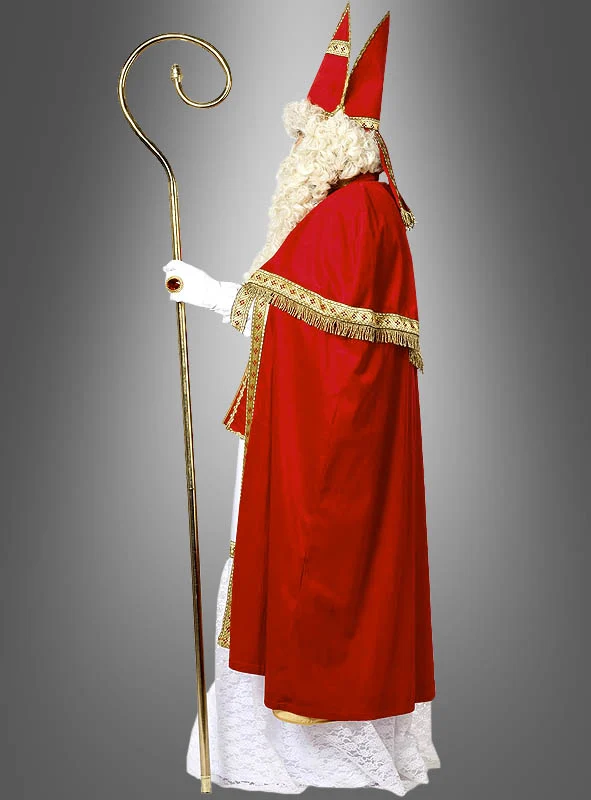 Luxus Nikolaus Kostüm aus Plüsch