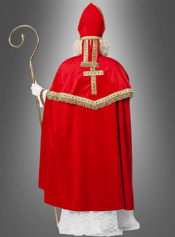 Luxus Nikolaus Kostüm aus Plüsch