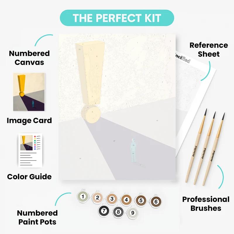 Giant Exclamation Mark - Paint by Numbers Kit