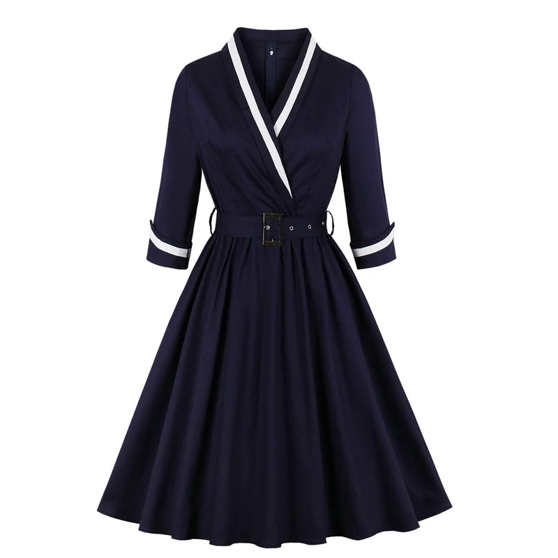 Tief ausgeschnittenes Abendkleid im Gothic-Stil mit Schnallenriemen für Damen