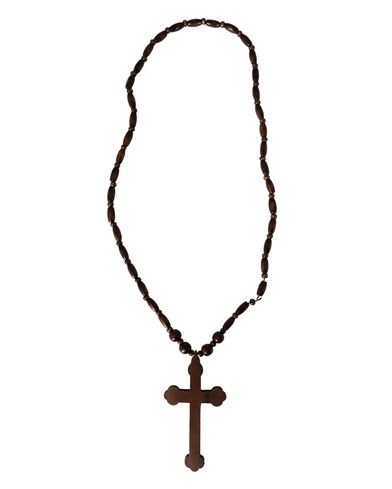 Dunkelbrauner Rosenkranz aus Holz