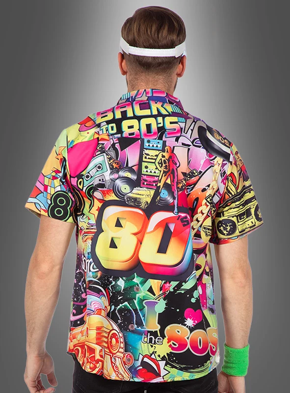 80er Jahre Outfit Hemd