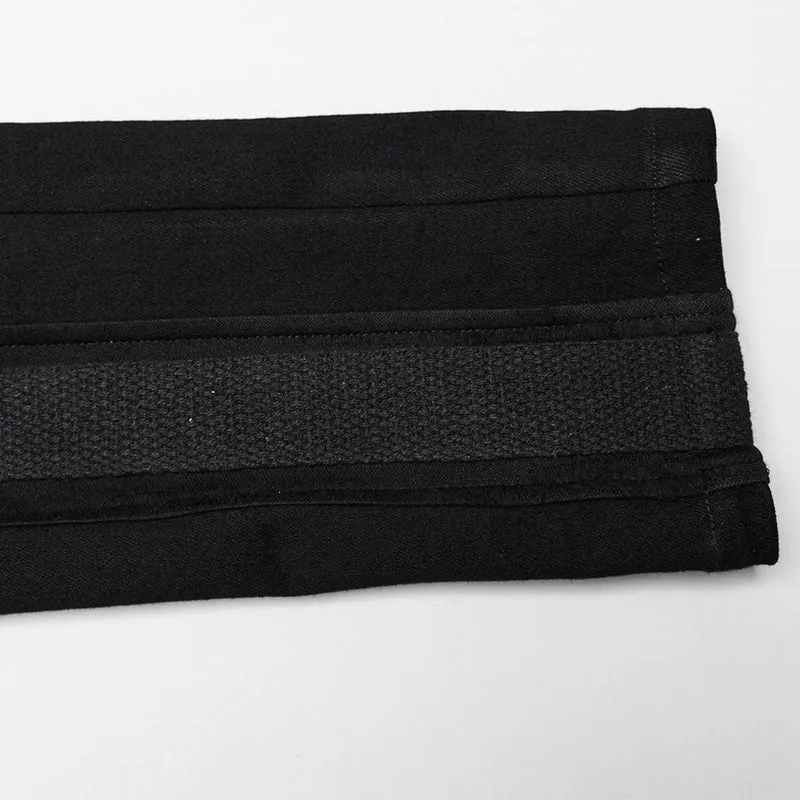 Punk-Hose aus Netzstoff mit dreieckiger Schnalle für Damen