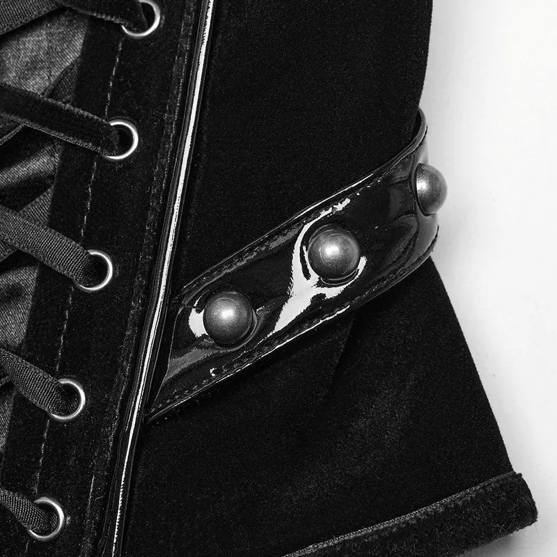 Punk-Skelett-Unterbrustkorsett zum Schnüren für Damen