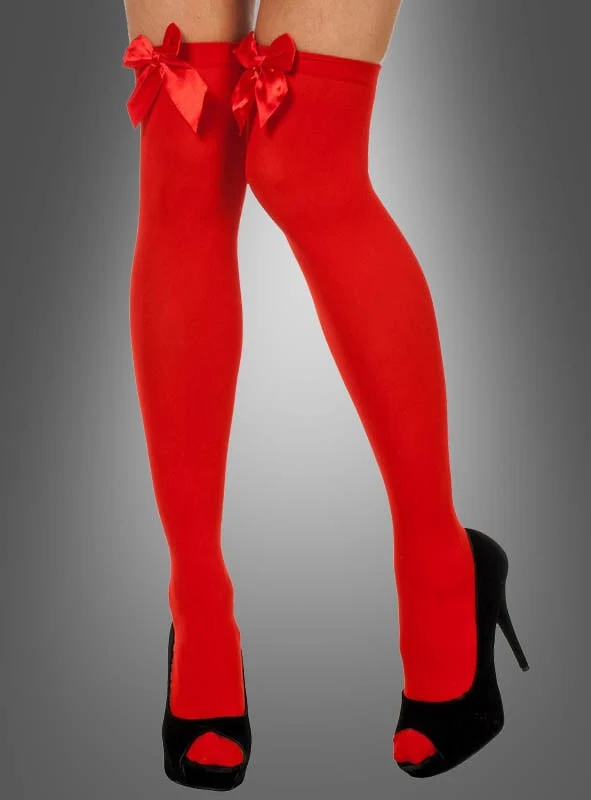 Sexy Overknees mit Schleife