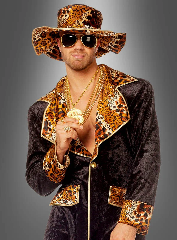Cooles Pimp Outfit Leopardenmuster