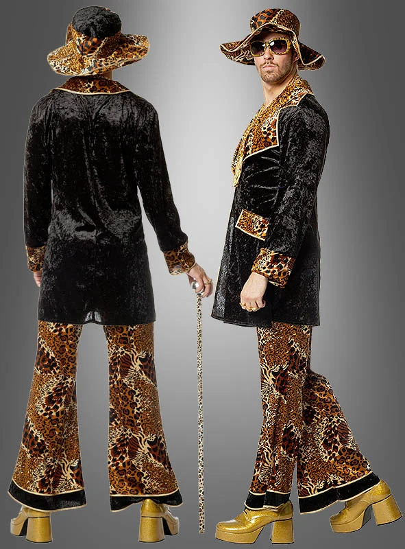 Cooles Pimp Outfit Leopardenmuster