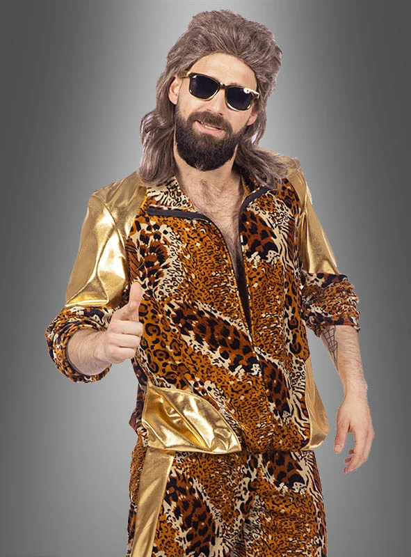 Retro Leoparden Trainingsanzug