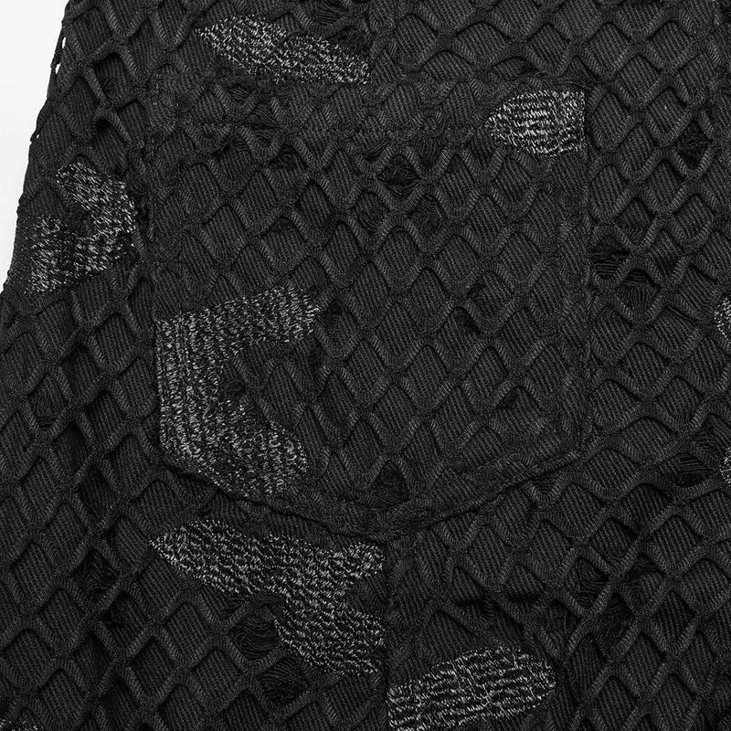 Zerrissene Punk-Jeanshose aus Netzstoff für Damen
