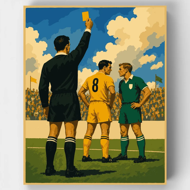 Yellow Card Moment - Paint by Numbers Kit