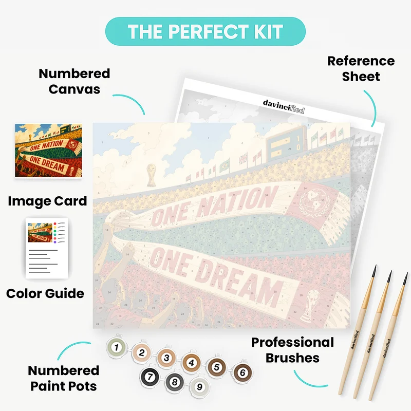 One Nation One Dream - Paint by Numbers Kit