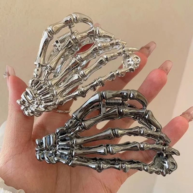 Punk-Skelett-Haarspange für Damen