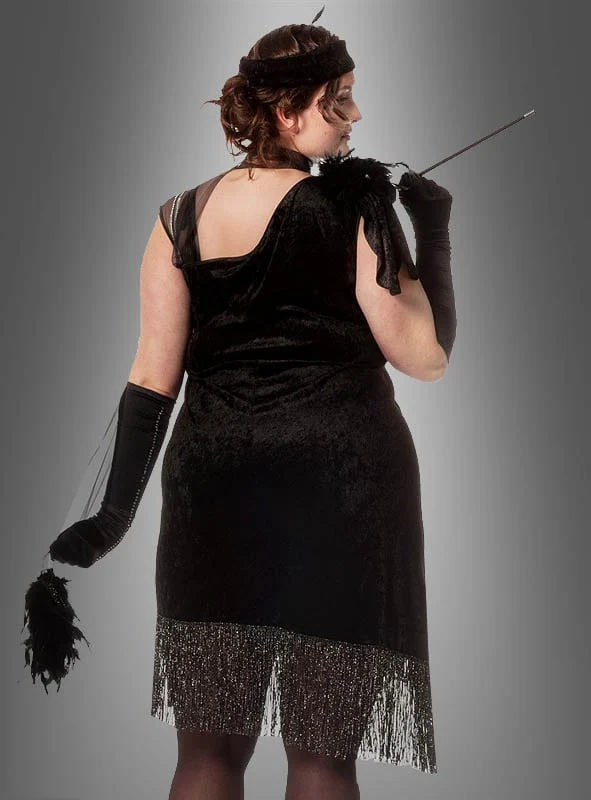 XXL Diva 20er Jahre Fransenkleid