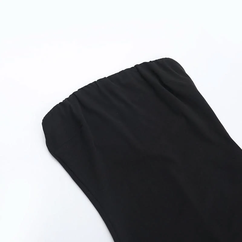 Backless corset slit jumpsuit