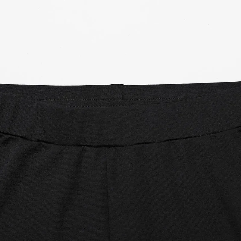 Gothic-Leggings mit Blumenstickerei für Damen