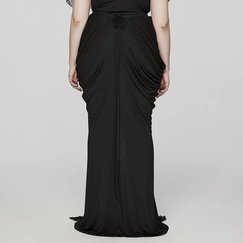 Gothic Rüschen Maxi Partyröcke für Damen