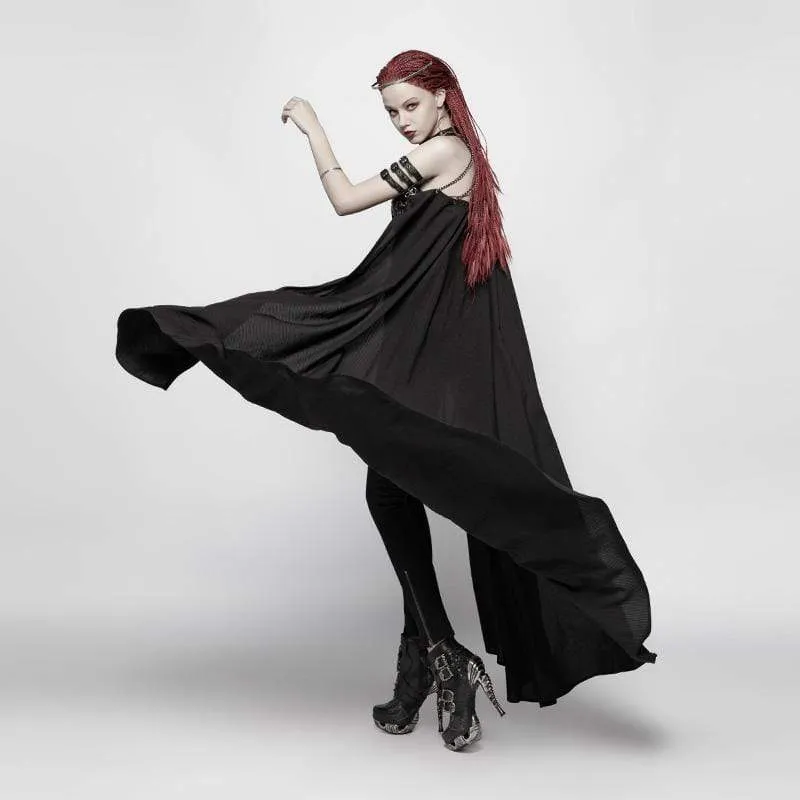Punk-Metallketten-Harnisch-Umhang für Damen