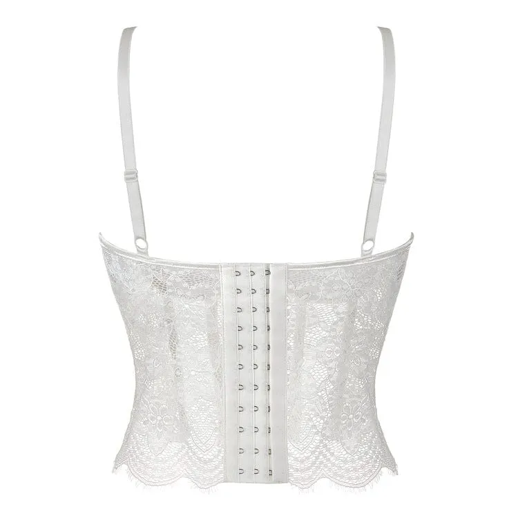 Gothic-Bustier mit gewelltem Saum für Damen