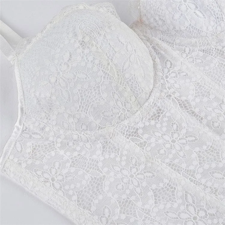 Gothic-Bustier mit gewelltem Saum für Damen