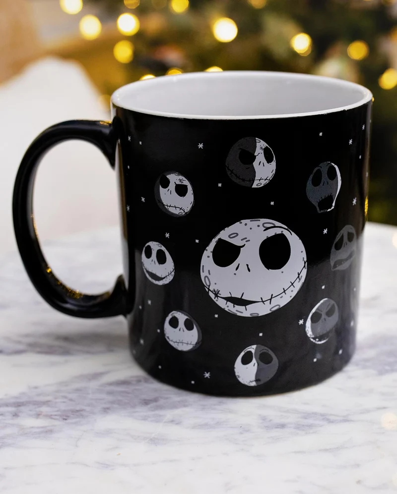 The Nightmare Before Christmas Jack Moon Phases Tasse