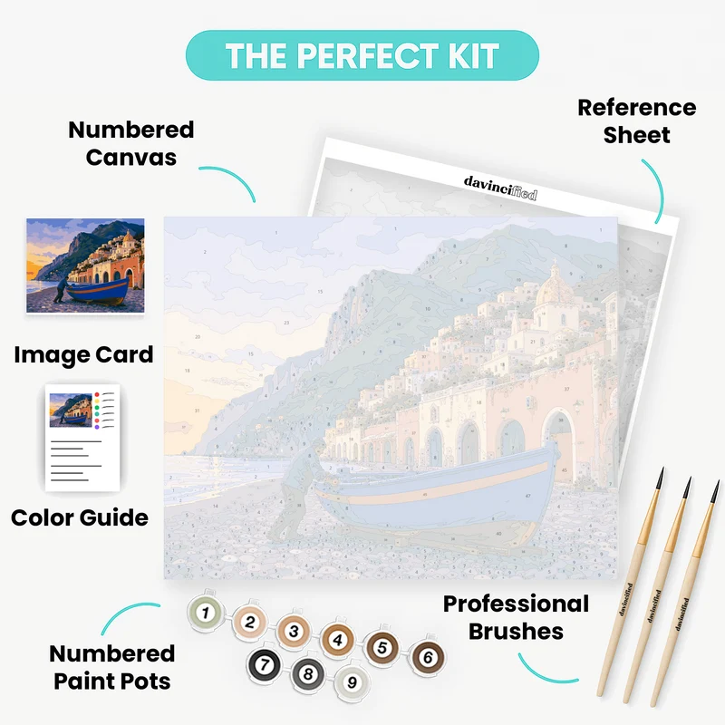 Fisherman at Dusk - Paint by Numbers Kit