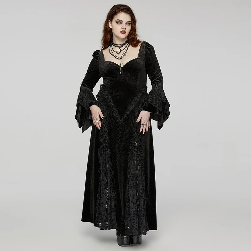 Gothic-Halskette mit mehrlagigen Perlen für Damen