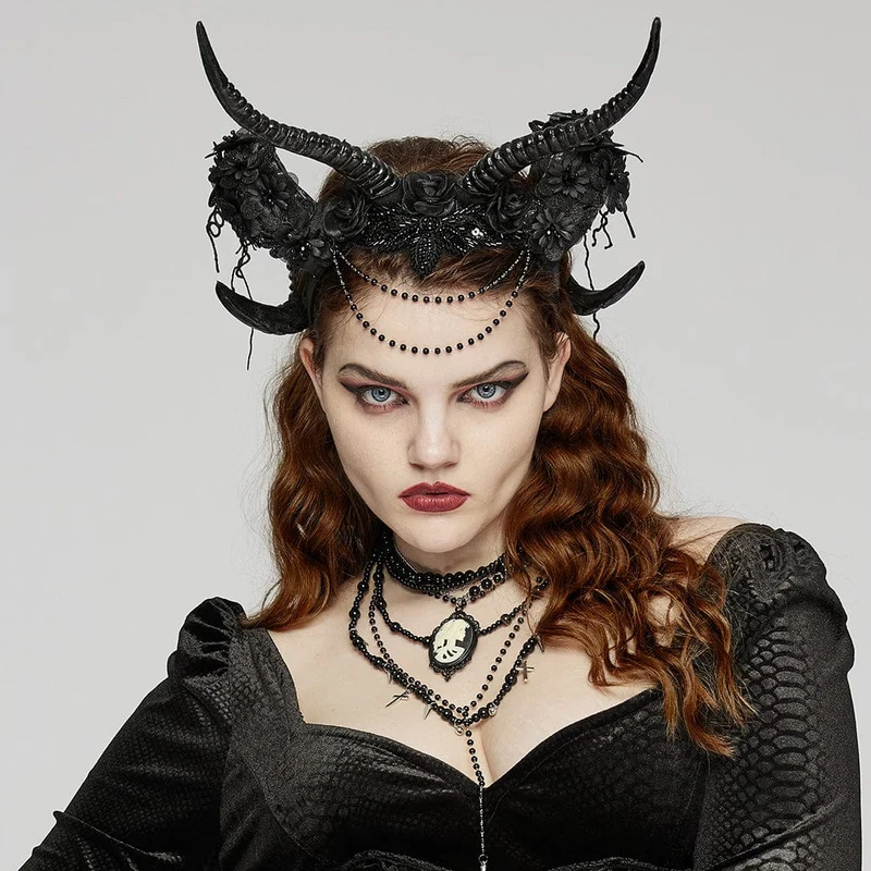 Gothic Geweih Kopfschmuck für Damen