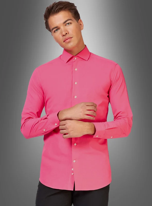 Herrenhemd Langarm pink
