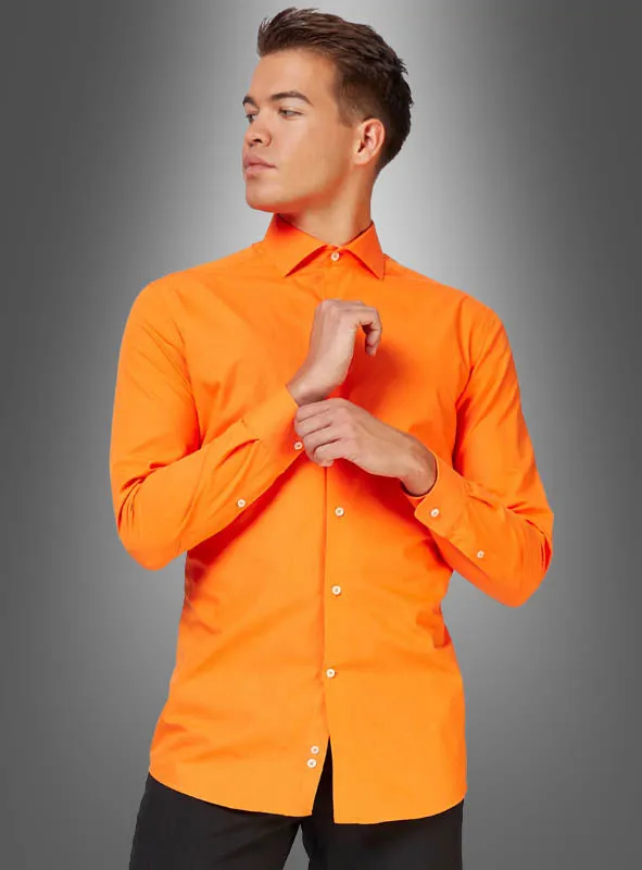 Klassisches Herrenhemd orange