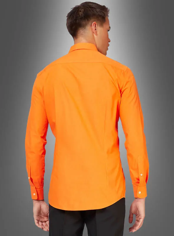 Klassisches Herrenhemd orange