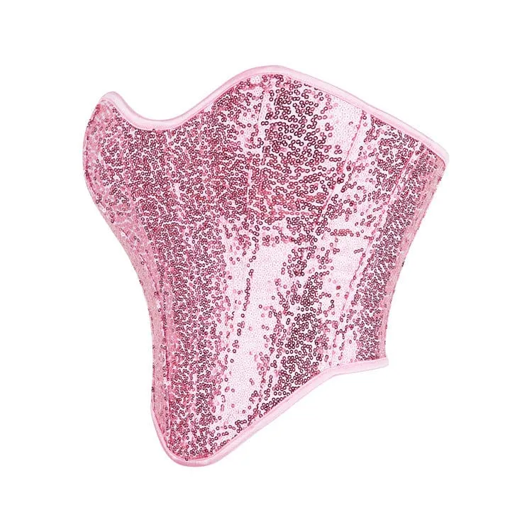 Damen-Brustkorsett „Lolita“ mit glitzernden Pailletten