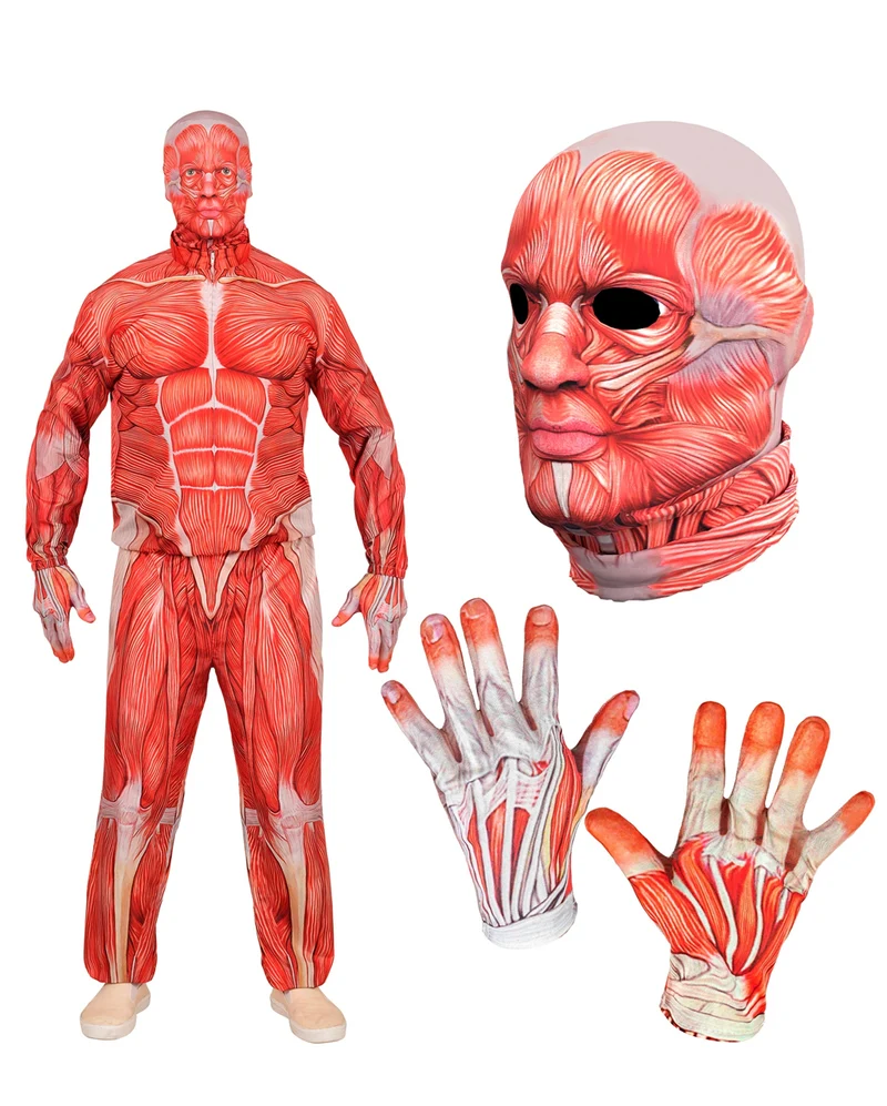 Anatomy Sofortkostüm mit Maske & Handschuhe
