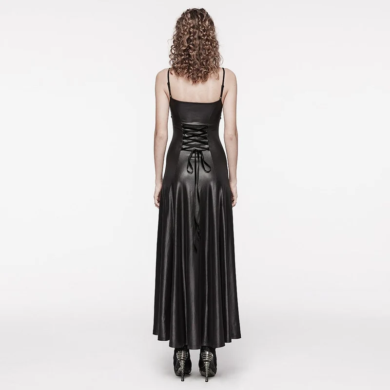 Unregelmäßiges, mehrlagiges Slip-Hochzeitskleid im Gothic-Stil für Damen